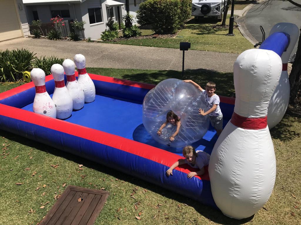 INFLATABLE BOWLING Happy Feet Jumping Castles